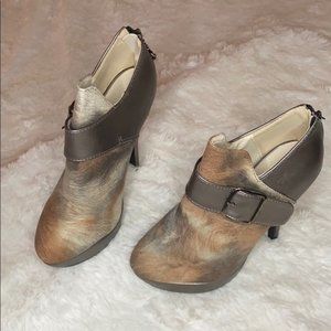 Ankle Platform Stiletto High Heel Boots Buckle Zipper Show Story Women Size 7